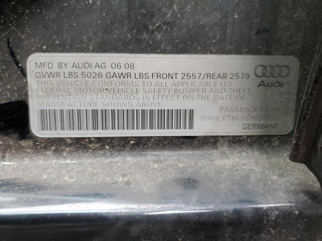 Photo 11 VIN: WAULK78K59N004922 - AUDI A4 2.0T PR 