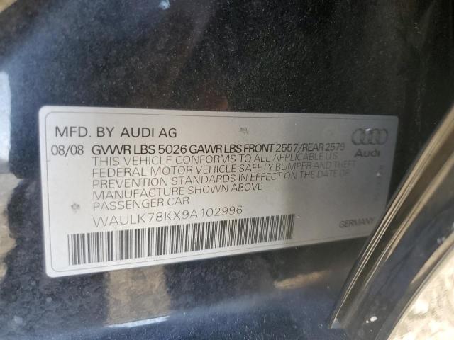 Photo 12 VIN: WAULK78KX9A102996 - AUDI A4 3.2 QUA 