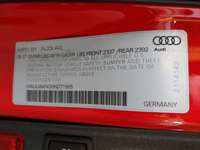 Photo 11 VIN: WAULMAF43HN071965 - AUDI A4 ULTRA P 