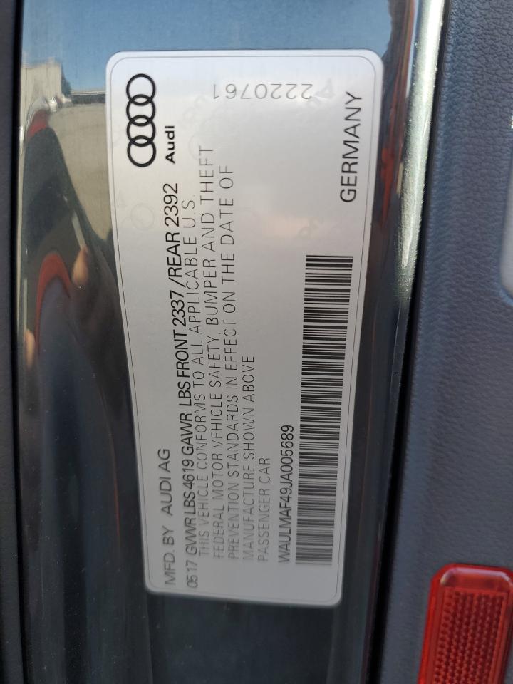 Photo 12 VIN: WAULMAF49JA005689 - AUDI A4 