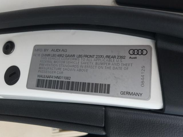 Photo 9 VIN: WAULNAF41HN011082 - AUDI A4 PREMIUM 