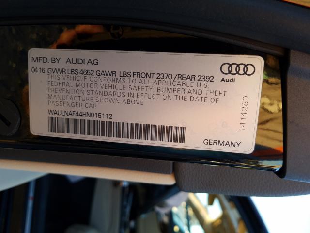 Photo 9 VIN: WAULNAF44HN015112 - AUDI A4 PREMIUM 