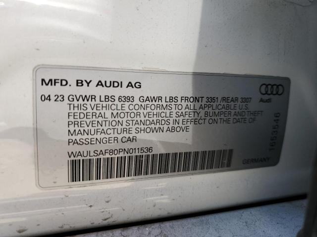 Photo 12 VIN: WAULSAF80PN011536 - AUDI S8 