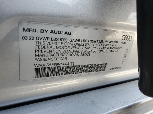 Photo 12 VIN: WAULSAF88NN003133 - AUDI S8 