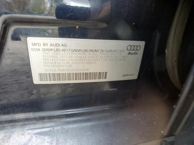 Photo 12 VIN: WAULT68E85A055608 - AUDI A4 