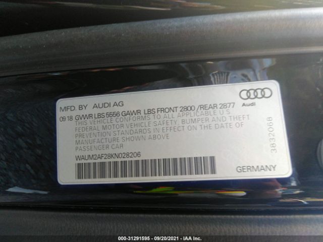 Photo 8 VIN: WAUM2AF28KN028206 - AUDI A6 