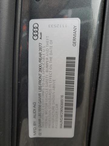 Photo 11 VIN: WAUM2AF29KN088916 - AUDI A6 PRESTIG 