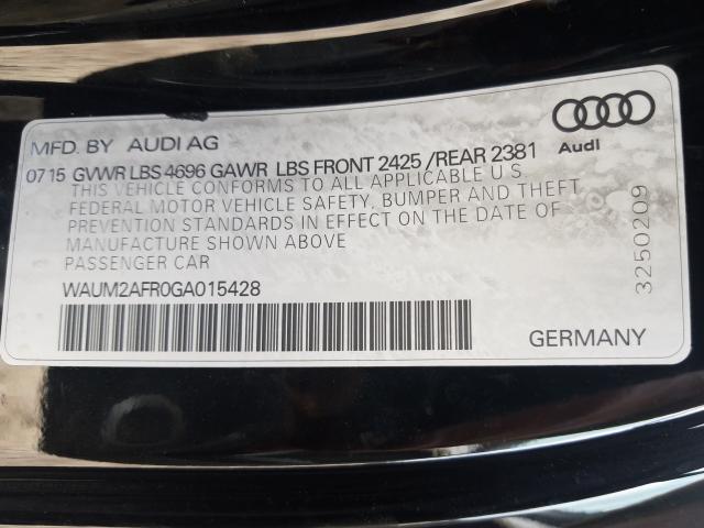 Photo 9 VIN: WAUM2AFR0GA015428 - AUDI A5 