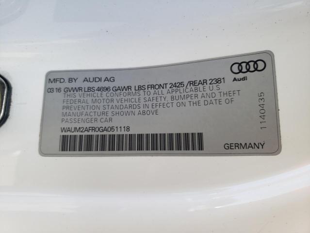 Photo 9 VIN: WAUM2AFR0GA051118 - AUDI A5 PREMIUM 