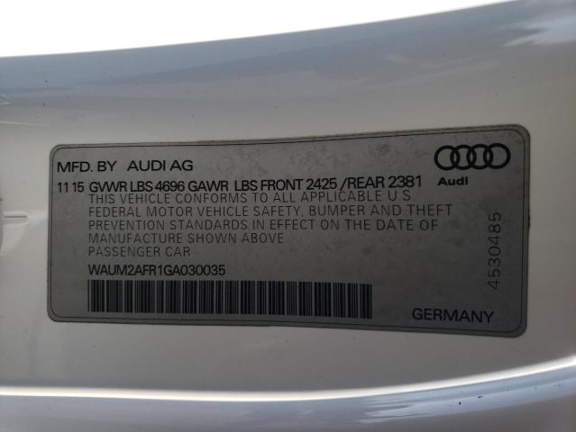 Photo 11 VIN: WAUM2AFR1GA030035 - AUDI A5 