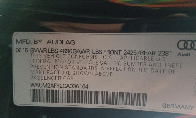 Photo 9 VIN: WAUM2AFR2GA006164 - AUDI A5 