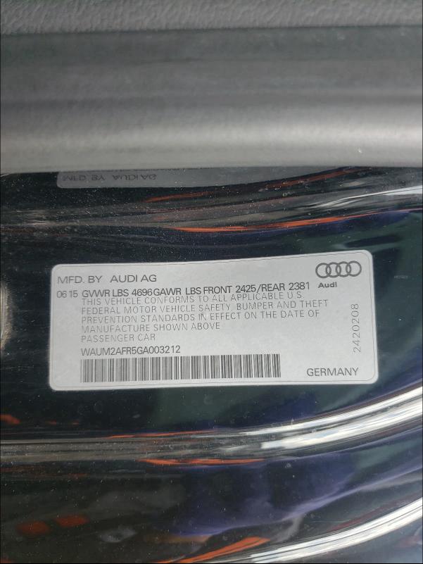 Photo 9 VIN: WAUM2AFR5GA003212 - AUDI A5 PREMIUM 