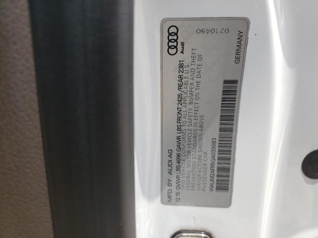 Photo 11 VIN: WAUM2AFR5GA039983 - AUDI A5 PREMIUM 