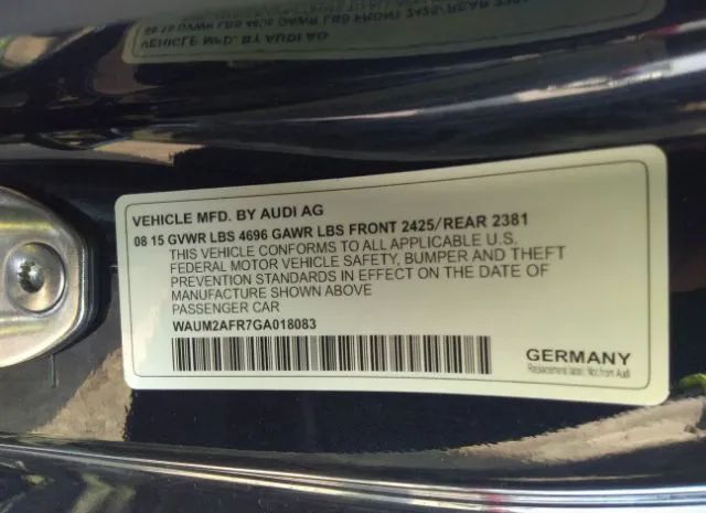 Photo 8 VIN: WAUM2AFR7GA018083 - AUDI A5 