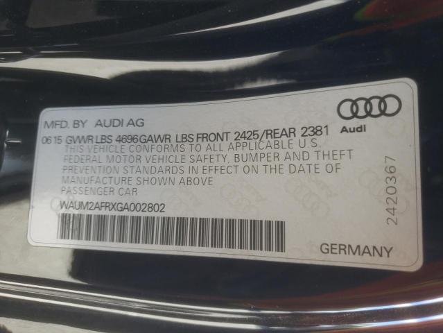 Photo 11 VIN: WAUM2AFRXGA002802 - AUDI A5 