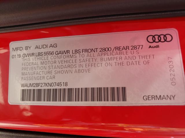 Photo 9 VIN: WAUM2BF27KN074518 - AUDI A6 PRESTIG 