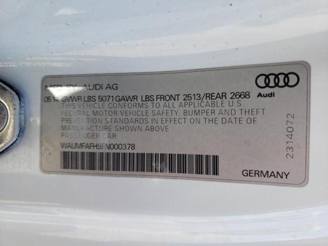 Photo 9 VIN: WAUMFAFH9FN000378 - AUDI A5 PREMIUM 