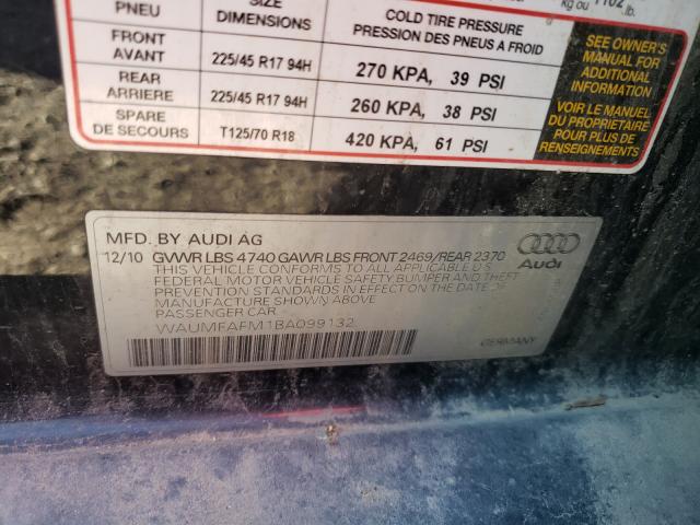 Photo 9 VIN: WAUMFAFM1BA099132 - AUDI A3 PREMIUM 