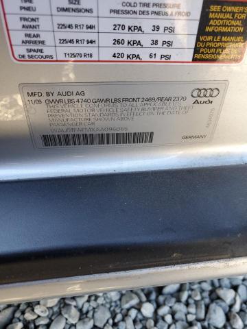 Photo 11 VIN: WAUMFAFMXAA096065 - AUDI A3 PREMIUM 