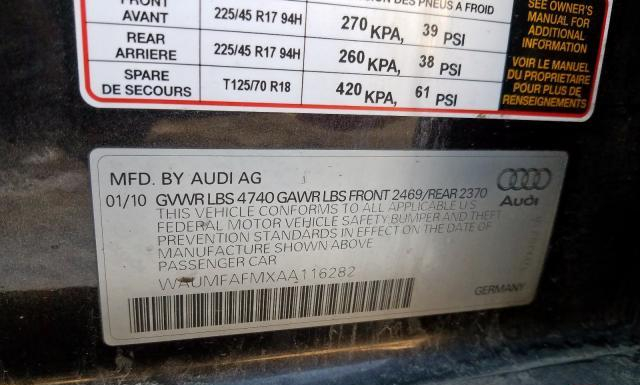 Photo 9 VIN: WAUMFAFMXAA116282 - AUDI A3 