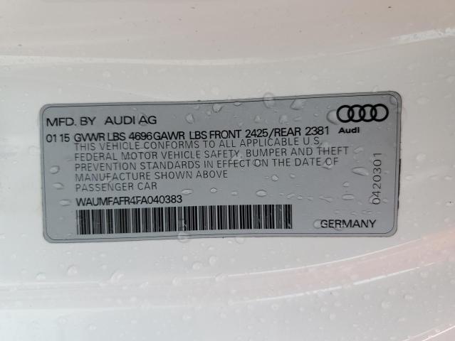 Photo 11 VIN: WAUMFAFR4FA040383 - AUDI A5 