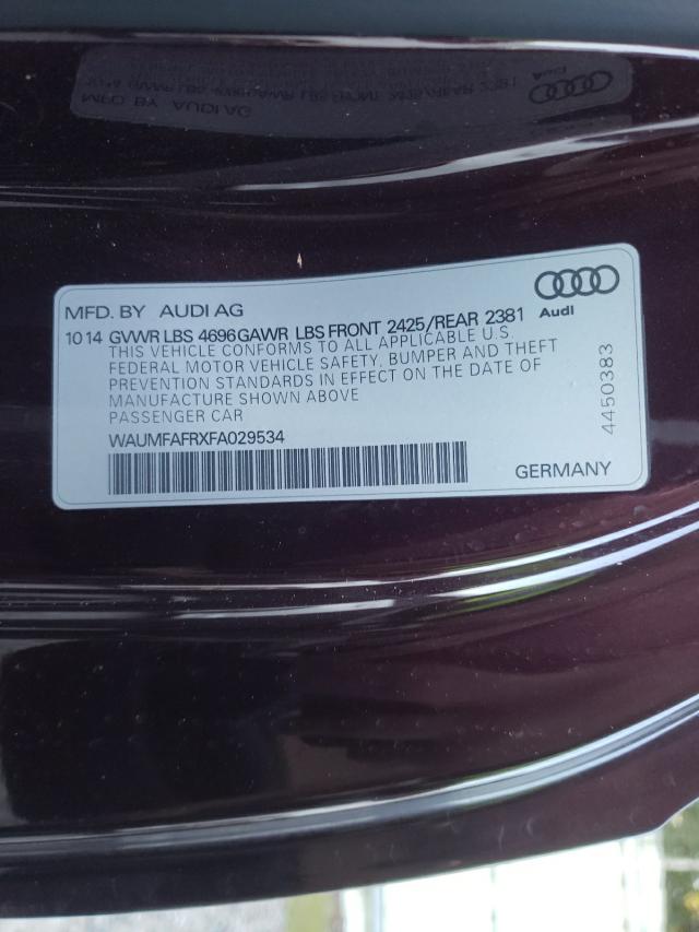 Photo 9 VIN: WAUMFAFRXFA029534 - AUDI A5 PREMIUM 