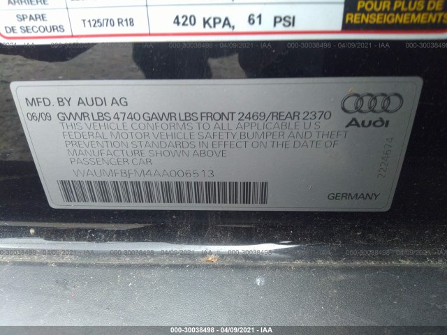 Photo 8 VIN: WAUMFBFM4AA006513 - AUDI A3 