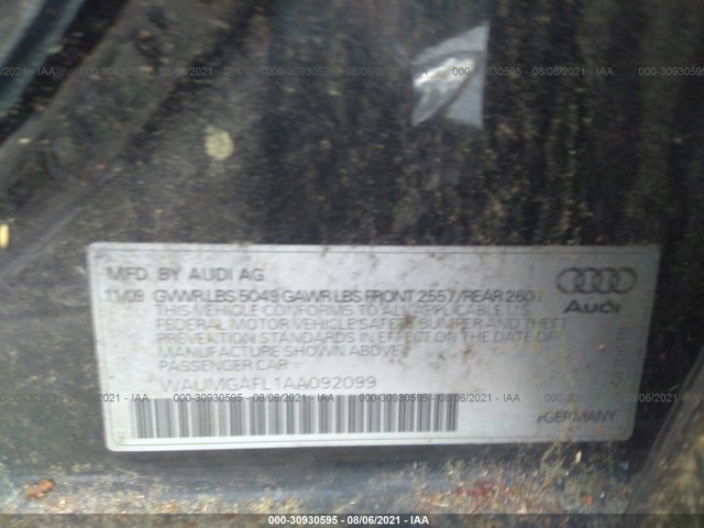 Photo 8 VIN: WAUMGAFL1AA092099 - AUDI S4 