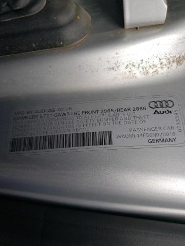 Photo 9 VIN: WAUML44E56N020016 - AUDI A8 L QUATT 