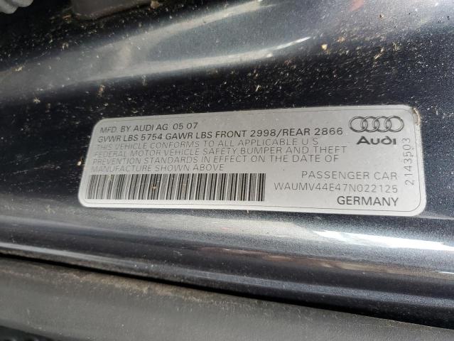 Photo 9 VIN: WAUMV44E47N022125 - AUDI A8 