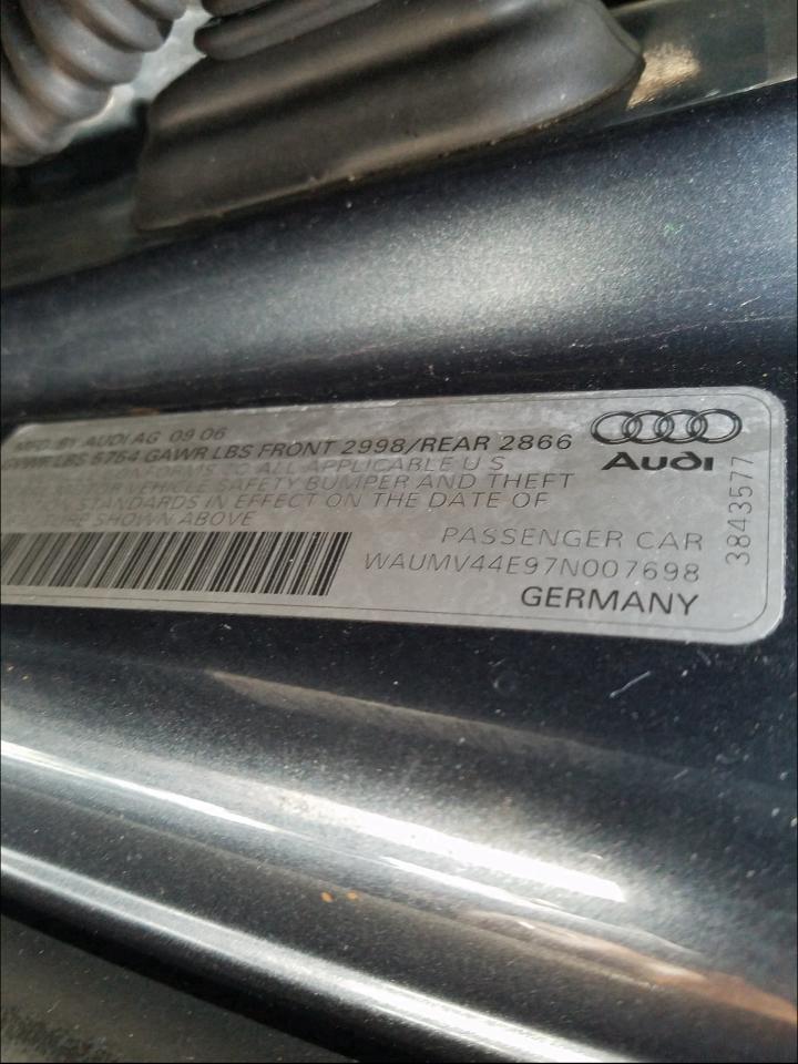 Photo 9 VIN: WAUMV44E97N007698 - AUDI A8 L QUATT 