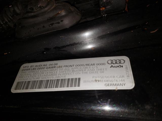 Photo 9 VIN: WAUMV94E48N016744 - AUDI A8 