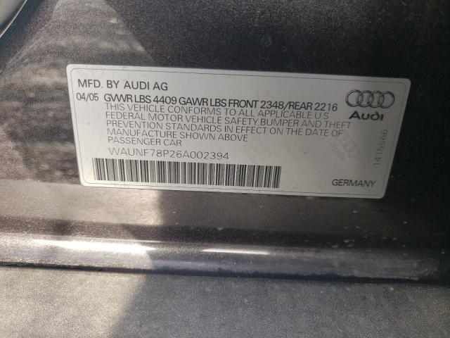 Photo 11 VIN: WAUNF78P26A002394 - AUDI A3 2.0 PRE 