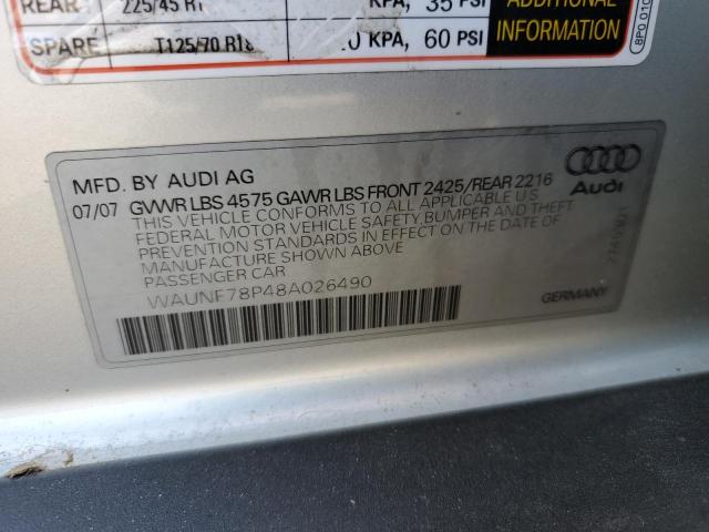 Photo 11 VIN: WAUNF78P48A026490 - AUDI A3 