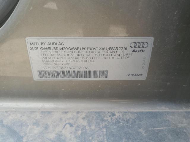 Photo 11 VIN: WAUNF78P76A012998 - AUDI A3 