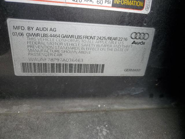 Photo 11 VIN: WAUNF78P97A036463 - AUDI A3 