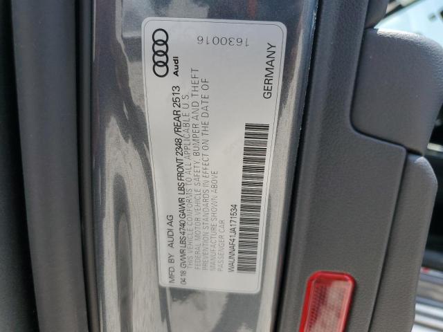 Photo 11 VIN: WAUNNAF41JA171534 - AUDI A4 PREMIUM 