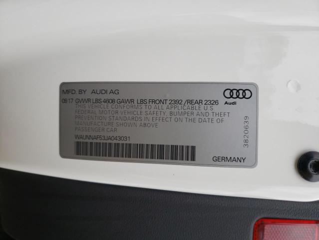 Photo 9 VIN: WAUNNAF53JA043031 - AUDI A5 PREMIUM 