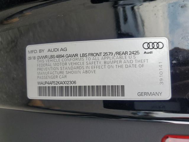 Photo 11 VIN: WAUP4AF52KA002306 - AUDI S5 PREMIUM 