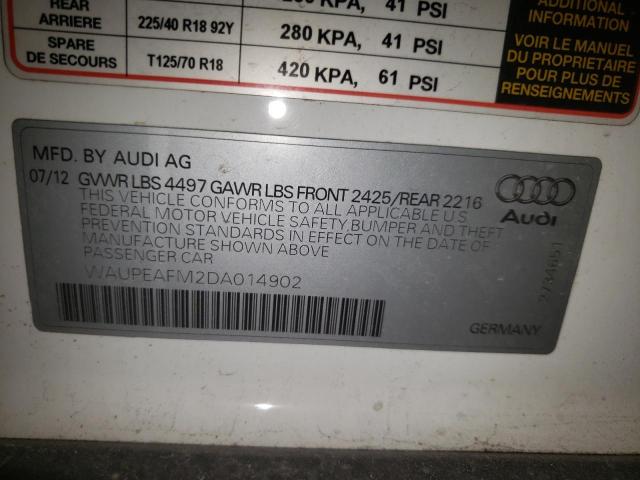 Photo 11 VIN: WAUPEAFM2DA014902 - AUDI A3 PREMIUM 