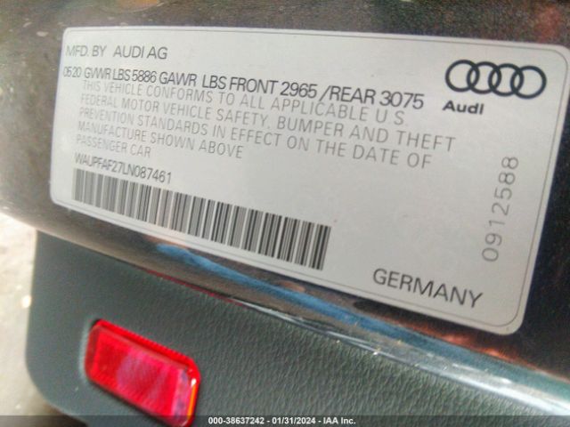 Photo 8 VIN: WAUPFAF27LN087461 - AUDI S7 SPORTBACK 