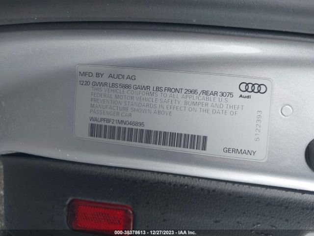 Photo 8 VIN: WAUPFBF21MN046895 - AUDI S7 SPORTBACK 