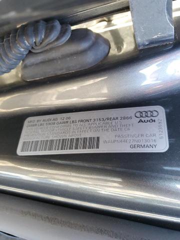 Photo 11 VIN: WAUPN44E27N013016 - AUDI S8 QUATTRO 