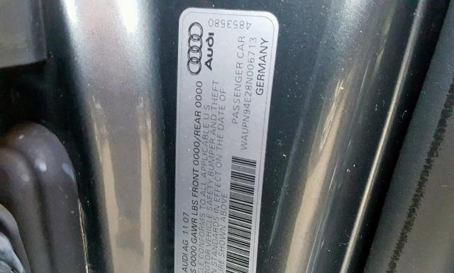 Photo 9 VIN: WAUPN94E28N006713 - AUDI S8 