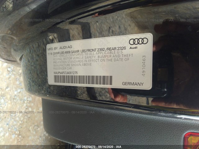 Photo 8 VIN: WAUPNAF57JA001275 - AUDI A5 COUPE 