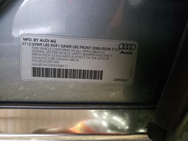 Photo 9 VIN: WAUR2AFD3DN008472 - AUDI A8 L QUATT 