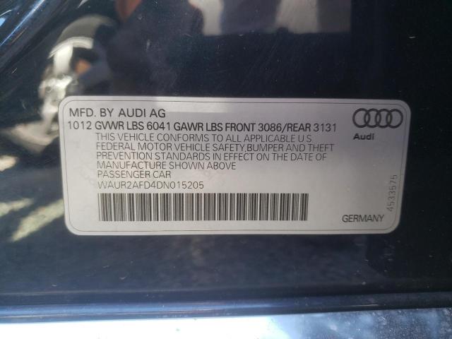 Photo 9 VIN: WAUR2AFD4DN015205 - AUDI A8 L 