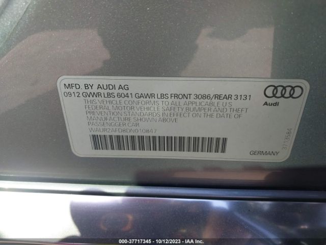 Photo 8 VIN: WAUR2AFD8DN010847 - AUDI A8 L 