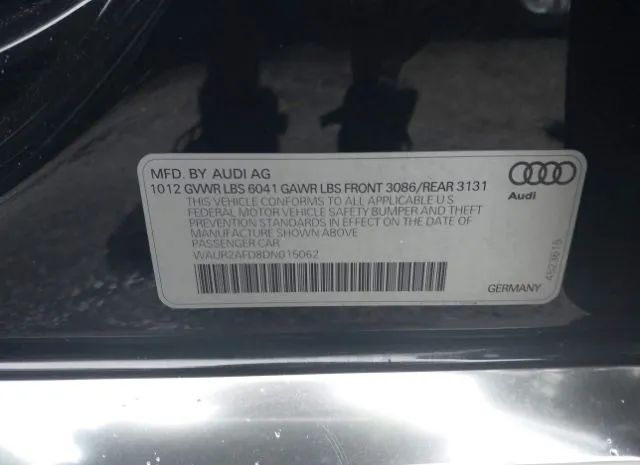 Photo 8 VIN: WAUR2AFD8DN015062 - AUDI A8 L 