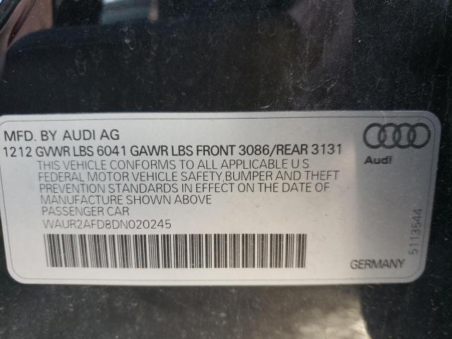 Photo 9 VIN: WAUR2AFD8DN020245 - AUDI A8 L QUATT 